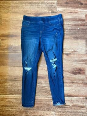 Old Navy Dark Blue Ripped Skinny Jeans